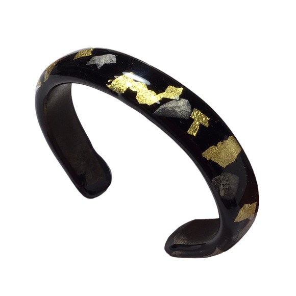 Kirkland Artist Co-Op - Vintage Dichroic Glass Cuff Bracelet - OS - Picture 8 of 9